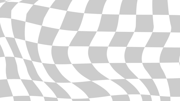 Aesthetic grey distorted checkerboard checkers wallpaper illustration perfect for backdrop wallpaper background banner