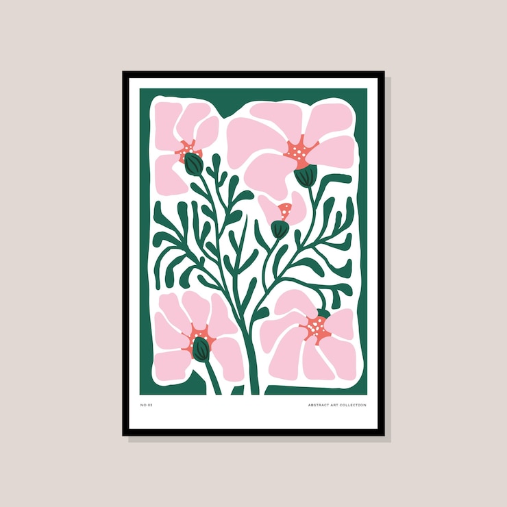 Aesthetic hand drawn printable posters for your wall art collection
