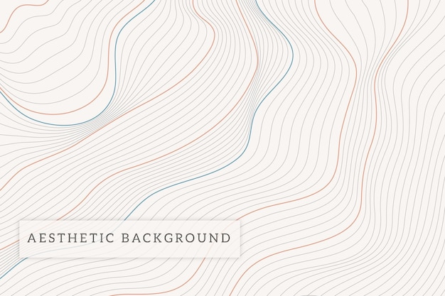 Vector aesthetic line background