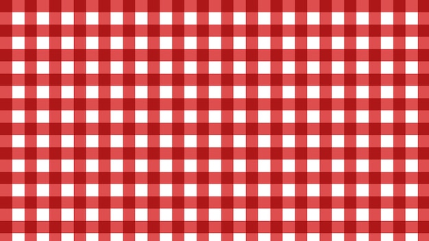 Aesthetic red gingham checkers plaid checkerboard seamless pattern background illustration perfect for wallpaper backdrop postcard background banner