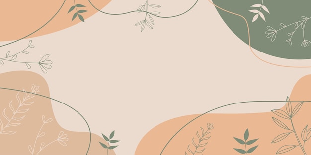 aesthetic soft design floral background