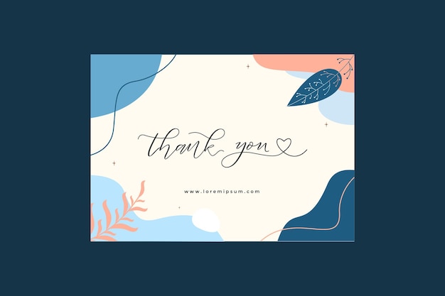 aesthetic thank you card landscape