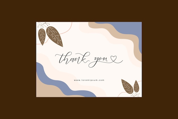aesthetic thank you card landscape