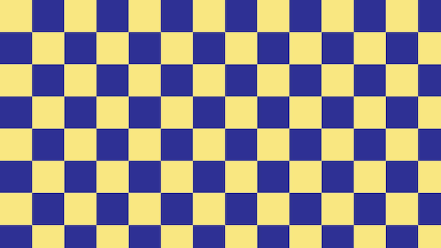 Aesthetic yellow and blue checkerboard checkered gingham plaid tartan background backdrop