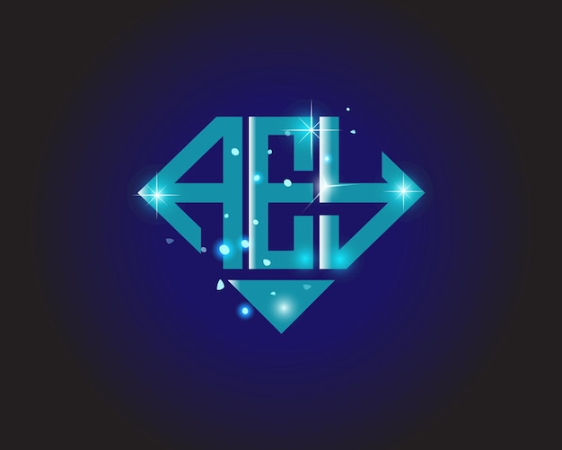AEY первоначальный современный шаблон векторной иконки дизайна логотипа