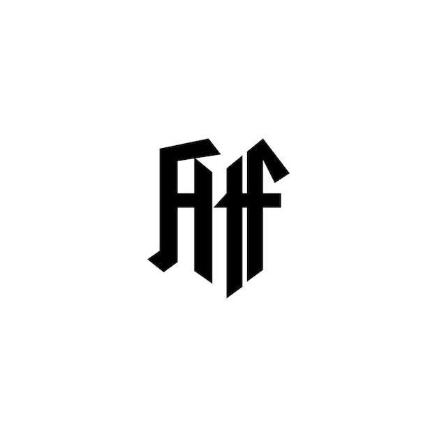 AF Monogram Logo Design letter tekst naam symbool monochroom logo alfabet karakter eenvoudig logo