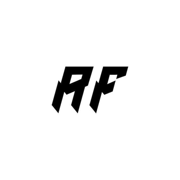 AF Monogram Logo Дизайн буква текст имя символ монохромный логотип алфавит символ простой логотип