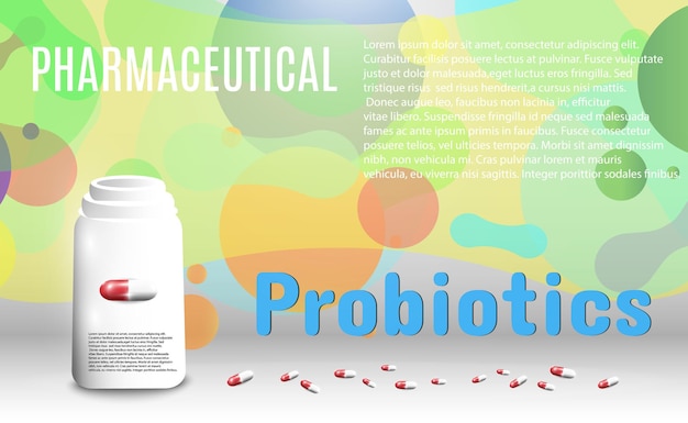 Afbeelding met probiotica in capsules.