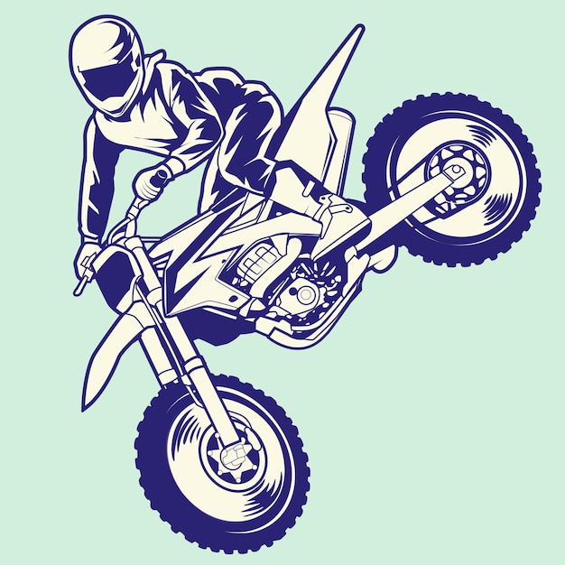 Afbeelding ontwerp grafisch van motorcross perfect voor ontwerp
