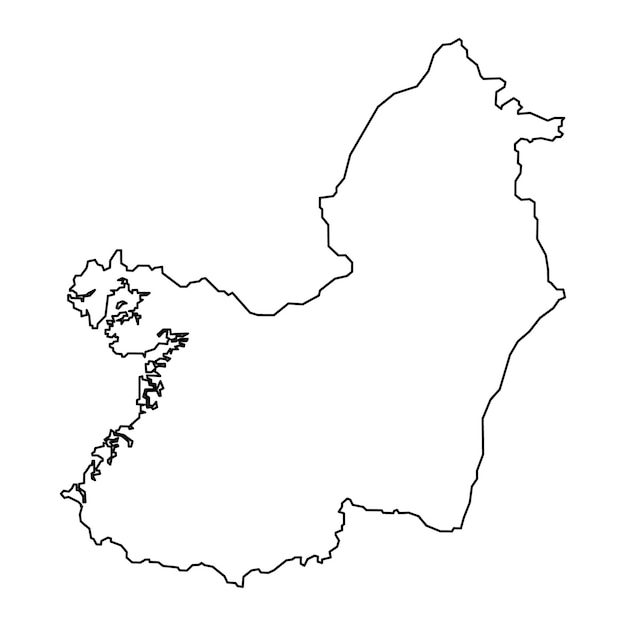 Afdeling Valle del Cauca kaart administratieve afdeling van Colombia