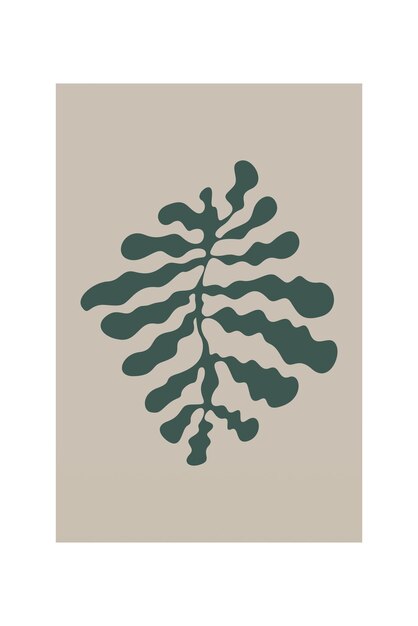 Vector afdrukbaar abstract botanisch wanddecor