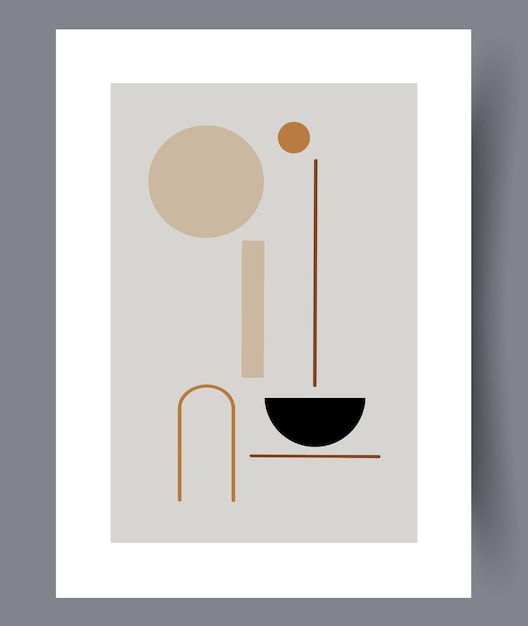 Afdrukbare vector poster met kunst aan de muur