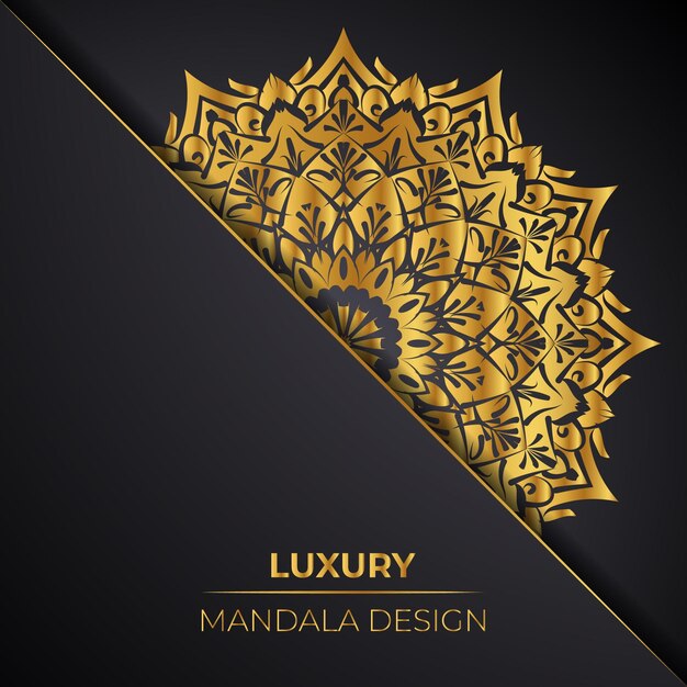 Afdrukklaar Luxe Sier Mandala vector Design