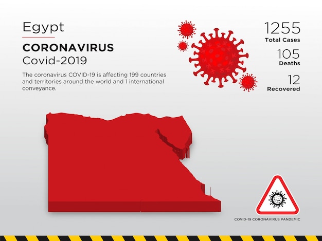 Affected Country of Coronavirus Disease Design Template