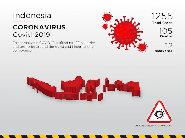 Affected country of coronavirus disease design template