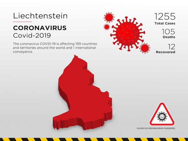 Affected country of coronavirus disease design template
