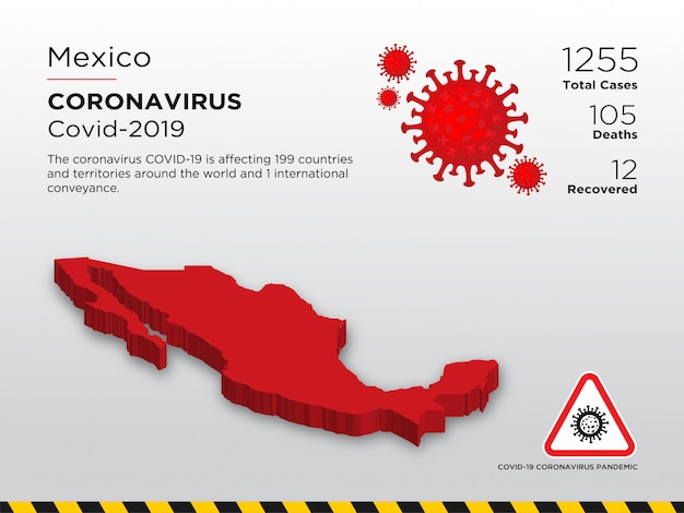 Affected country of coronavirus disease design template