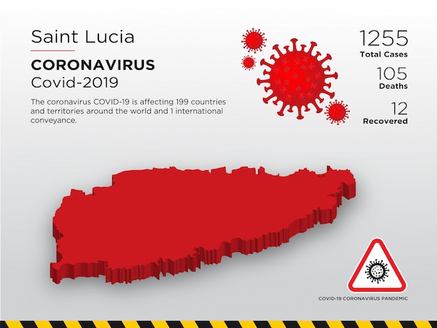 Affected country of coronavirus disease design template