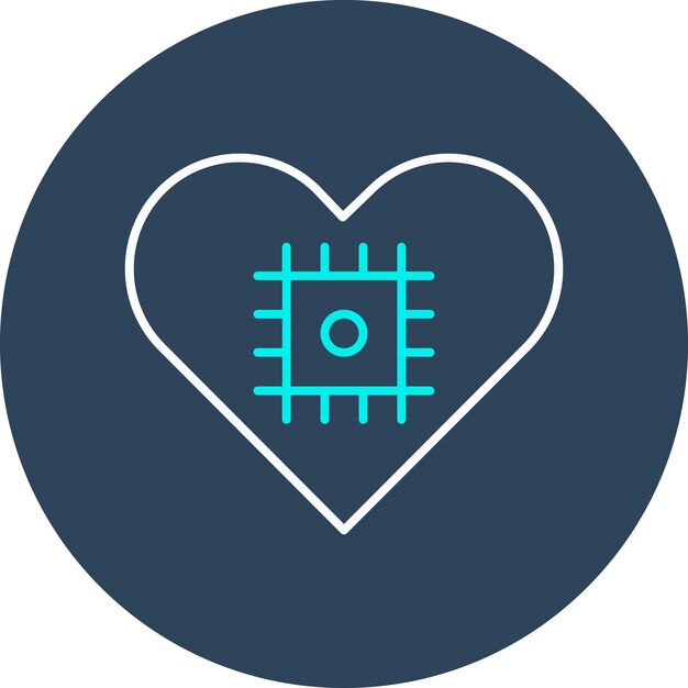 Affective Computing vector icoon Kan worden gebruikt voor Data Analytics iconset