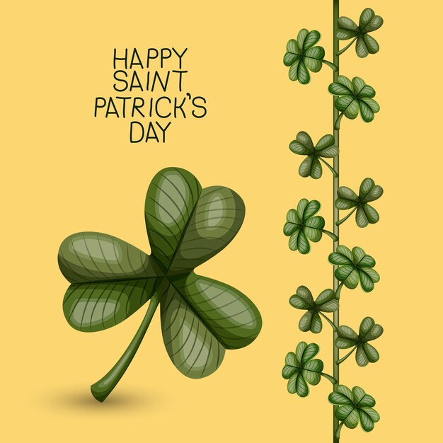 Vector affiche happy saint patricks dag