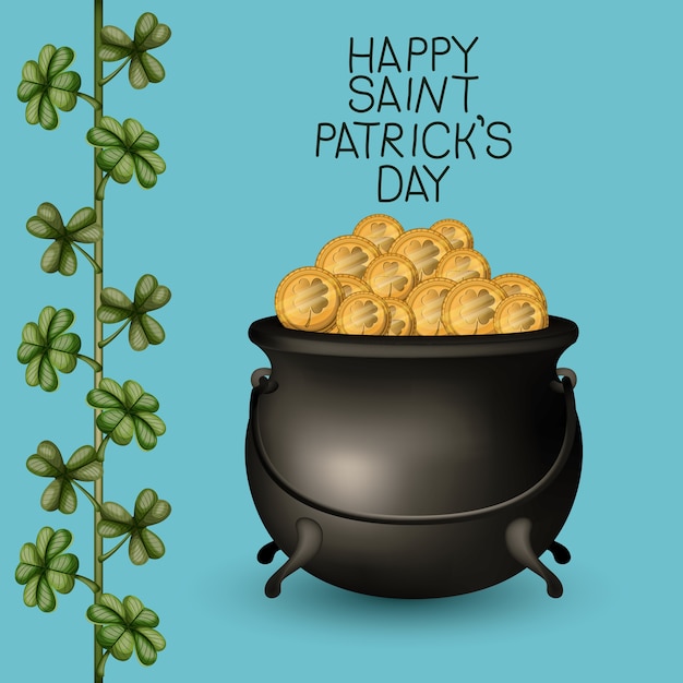 Vector affiche happy saint patricks dag