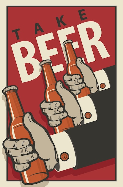 affiche voor bierkroeg