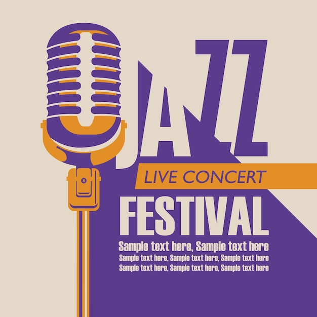 Affiche voor jazzfestival