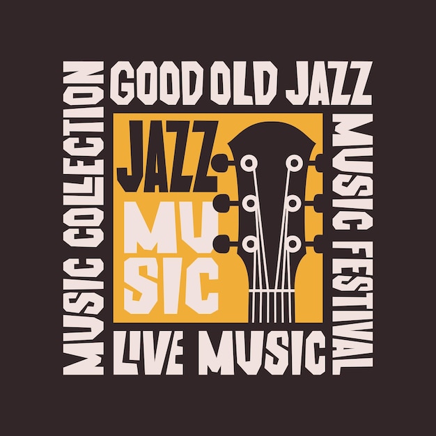 Affiche voor jazzmuziekfestival