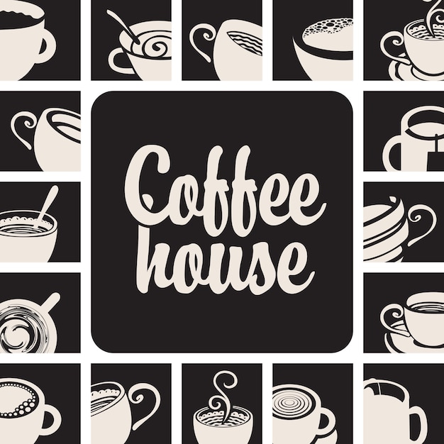 affiche voor koffiehuis