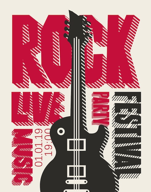 Affiche voor rockfestival