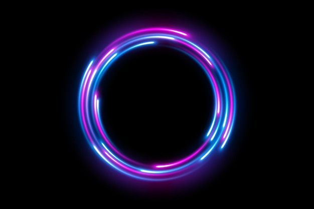 Afgerond roze blauw licht draaiend geschikt voor productreclame vectorillustratie
