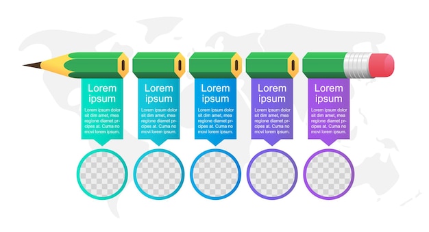 Afgestudeerden carrièremogelijkheden infographic grafiek ontwerpsjabloon Abstracte infochart met kopie ruimte Instructie graphics met 5 stappenreeks Visuele gegevenspresentatie ArialRegular lettertype gebruikt