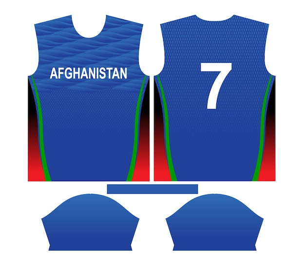 Afghanistan cricketteam sport kinderontwerp of Afghanistan cricket jersey ontwerp