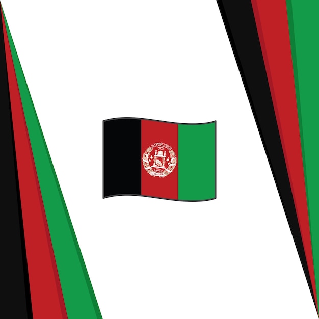 Afghanistan flag abstract background design template afghanistan independence day banner social media post afghanistan flag