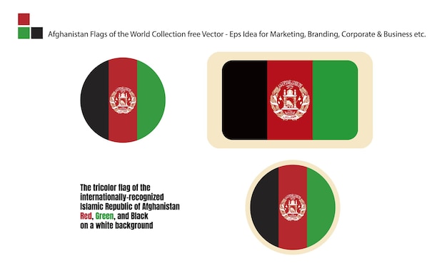 세계 컬렉션의 아프가니스탄 플래그 무료 벡터 Eps 아이디어 마케팅 브랜딩 기업 비즈니스 등