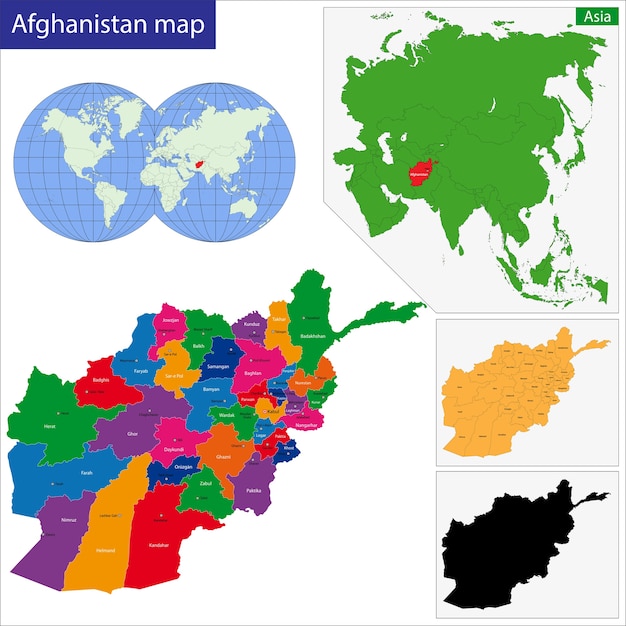 Afghanistan kaart