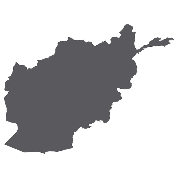 Afghanistan map Map of Afghanistan in grey color