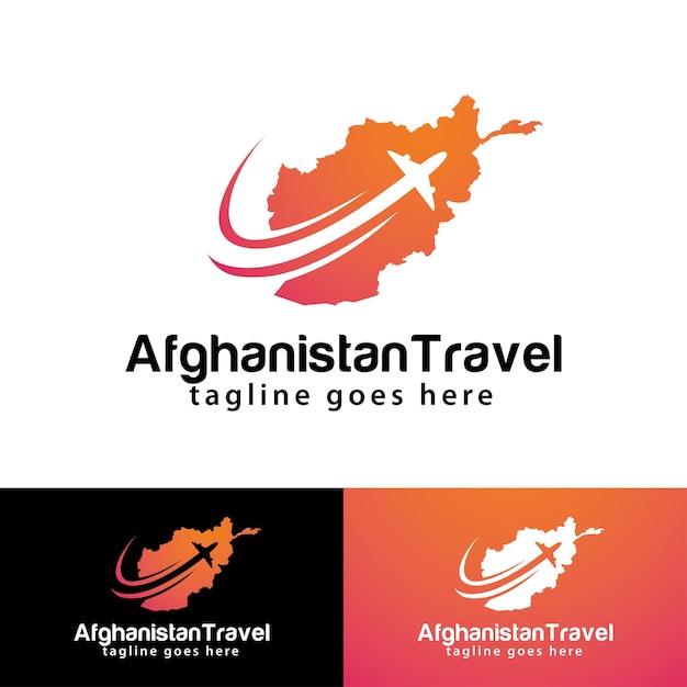 Afghanistan Travel logo design template