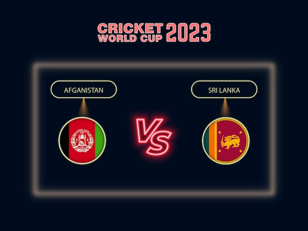 Afghanistan vs Sri Lanka cricket world cup schedule Design 2023