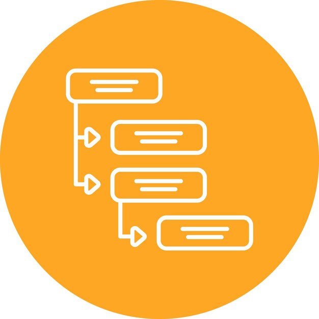 Afhankelijkheidsiconen vectorbeeld Kan worden gebruikt voor computerprogrammering