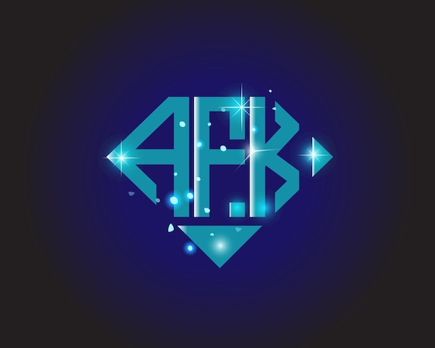 AFK initial modern logo design vector icon template