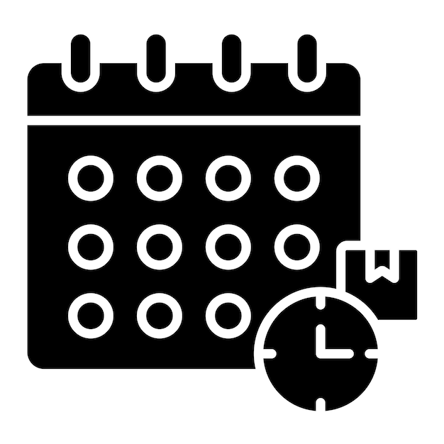 Afleveringsschema Vector illustratie stijl