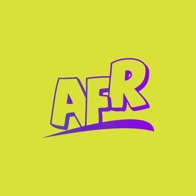 ベクトル afr twxt ロゴデザイン