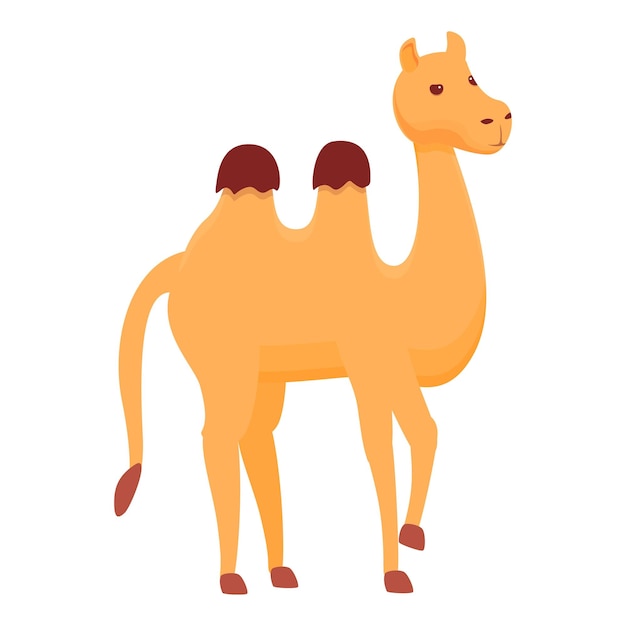 Vector africa camel icon cartoon of africa camel vector icon for web design isolated on white background