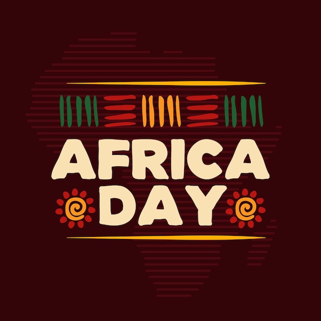 Vector africa day celebrations design template
