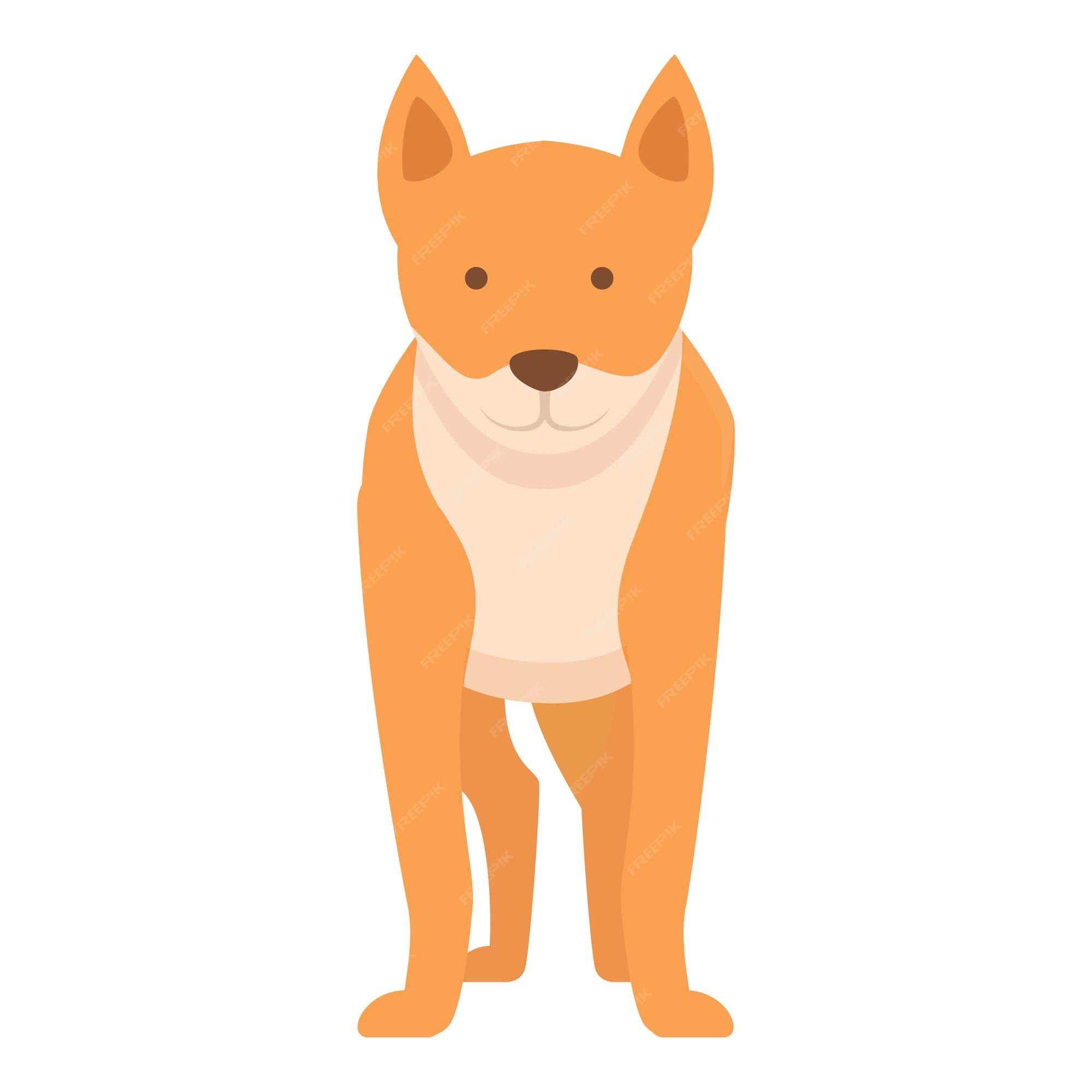 Premium Vector | Africa dingo dog icon cartoon vector australia nature