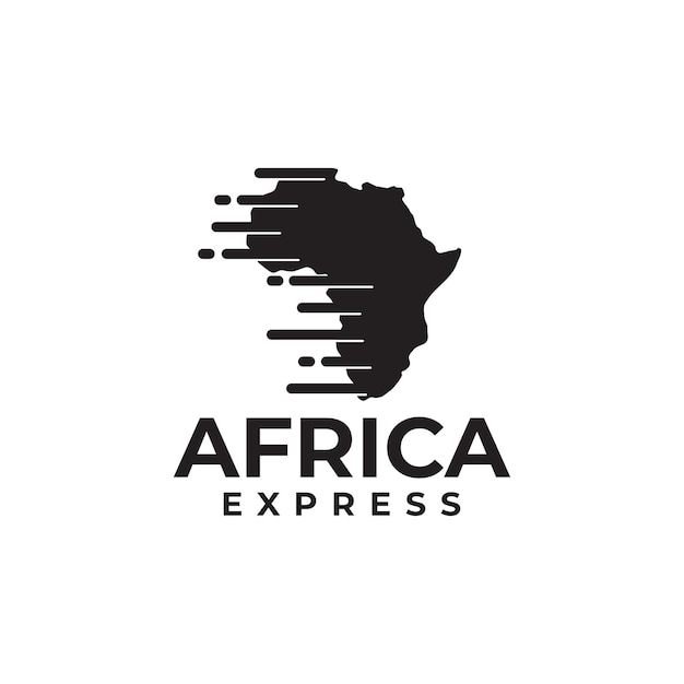 Africa Express en expeditie bedrijf logo ontwerp