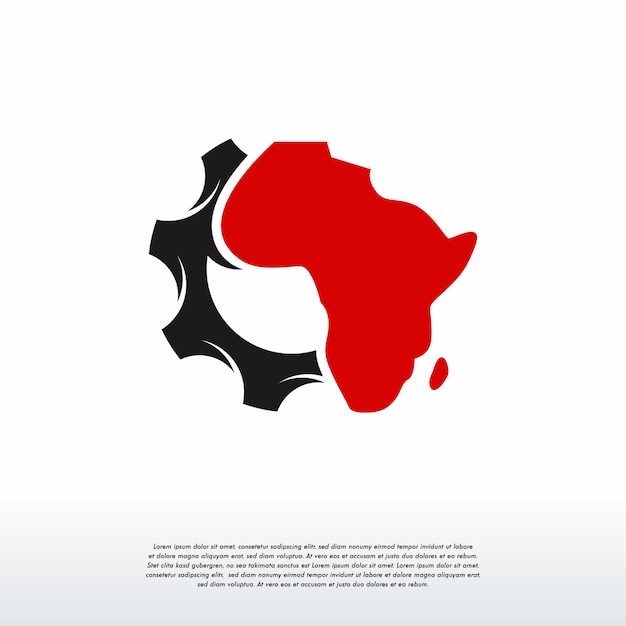 Modello logo africa gear