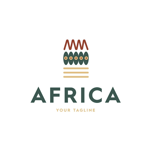 Vector africa logo icon design vector