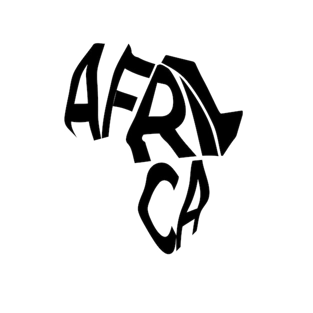 Vettore logo dell'africa